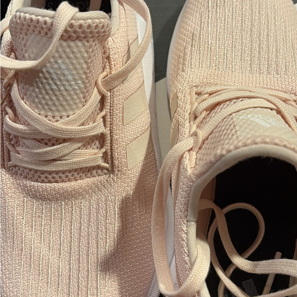 Adidas Women's Light Pink Knit Sneakers